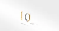 Carlyle Hoop Earrings in Sterling Silver with 18K Yellow Gold