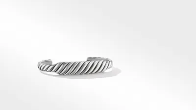 Sculpted Cable Contour Bracelet Sterling Silver