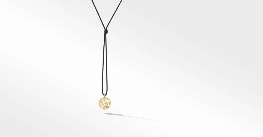DY Elements® Palm Beach Necklace in 18K Yellow Gold with Diamonds