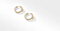 Thoroughbred Loop Hoop Earrings in 18K Yellow Gold with Pavé Diamonds