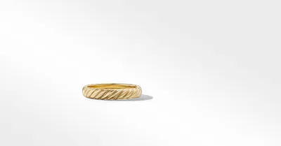 Cable Band Ring 18K Gold