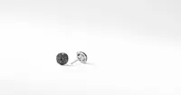 Cushion Stud Earrings in 18K White Gold with Pavé Diamonds