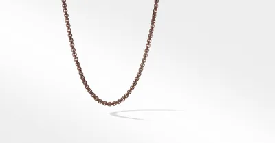 DY Bael Aire Chain Necklace Bronze with 14K Rose Gold Accents