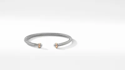 Cable Classics Bracelet Sterling Silver with 18K Rose Gold
