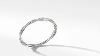 Petite Infinity Bracelet Sterling Silver with Pavé Diamonds