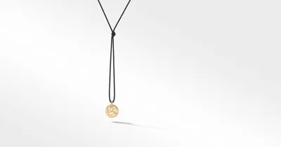 DY Elements® Boston Pendant Necklace in 18K Yellow Gold with Diamonds