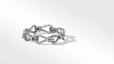 Thoroughbred Loop Chain Bracelet Sterling Silver