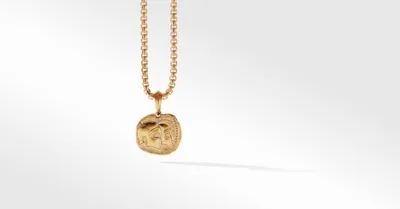 Gemini Amulet in 18K Yellow Gold