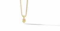 Skull Amulet in 18K Yellow Gold with Pavé Diamonds