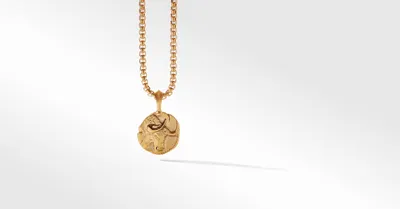Taurus Amulet in 18K Yellow Gold