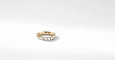 DY Eden Band Ring 18K Yellow Gold with Diamonds
