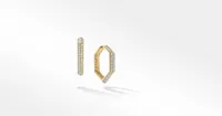 Carlyle Hoop Earrings in 18K Yellow Gold with Pavé Diamonds