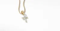 Cable Collectibles® Cross Amulet in 18K Yellow Gold with Pavé Diamonds