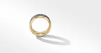 Beveled Band Ring with 18K Yellow Gold and Meteorite