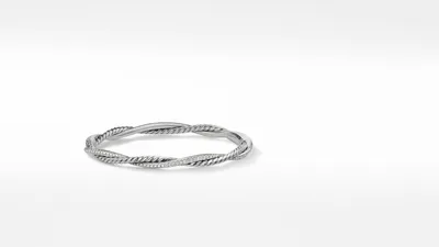 Petite Infinity Bracelet Sterling Silver with Pavé Diamonds