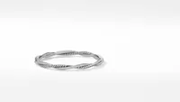 Petite Infinity Bracelet Sterling Silver with Pavé Diamonds