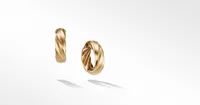 Cable Edge™ Hoop Earrings in Recycled 18K Yellow Gold