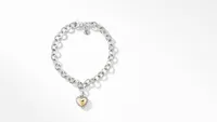 Cable Collectibles® Cookie Classic Heart Bracelet Sterling Silver with 18K Yellow Gold