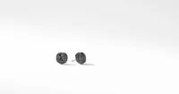 Cushion Stud Earrings in 18K White Gold with Pavé Diamonds