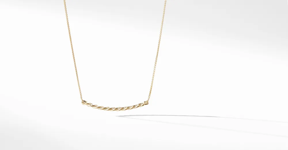 Petite Flex Station Necklace in 18K Yellow Gold
