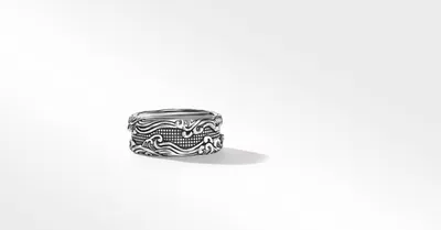 Waves Band Ring Sterling Silver