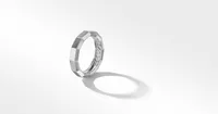 Faceted Band Ring 18K White Gold