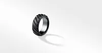Modern Cable Band Ring Titanium