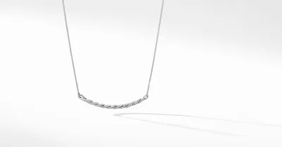 Petite Pavéflex Station Necklace in 18K Gold with Diamonds