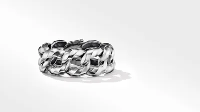 Cable Edge™ Curb Chain Bracelet Recycled Sterling Silver