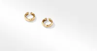 Cable Edge™ Hoop Earrings in Recycled 18K Yellow Gold