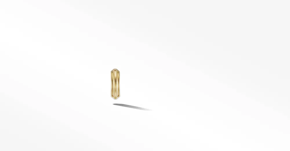 Armory Hoop Earring in 18K Yellow Gold, 14mm