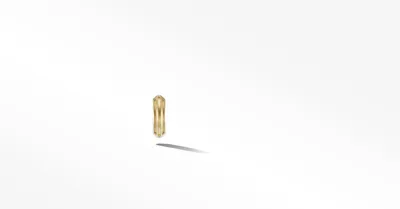 Armory Hoop Earring in 18K Yellow Gold, 14mm