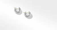 Sculpted Cable Hoop Earrings in Sterling Silver