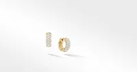 DY Mercer™ Micro Hoop Earrings in 18K Yellow Gold with Pavé Diamonds