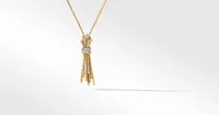 Angelika™ Flair Pendant Necklace in 18K Yellow Gold with Pavé Diamonds