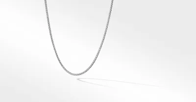 Wheat Chain Necklace Sterling Silver