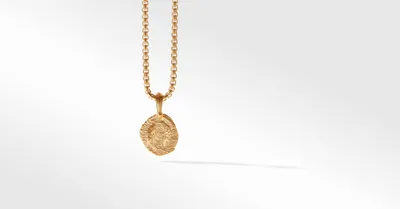 Pisces Amulet in 18K Yellow Gold