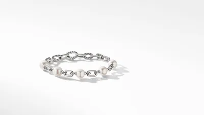 DY Madison® Pearl Chain Bracelet Sterling Silver