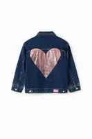 Chaqueta vaquera trucker corazón