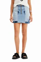 Minijupe jean upcycling