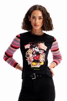 Camiseta patch Mickey Mouse