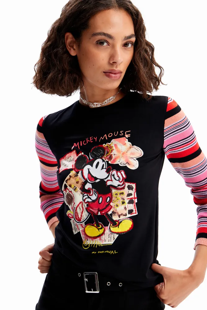 Camiseta patch Mickey Mouse