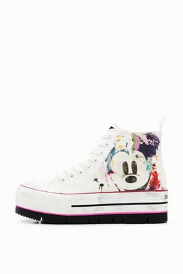 Baskets montantes à plateforme Mickey Mouse