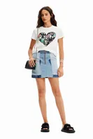 Minijupe jean upcycling