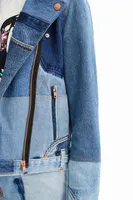 Veste bikker jean upcycling