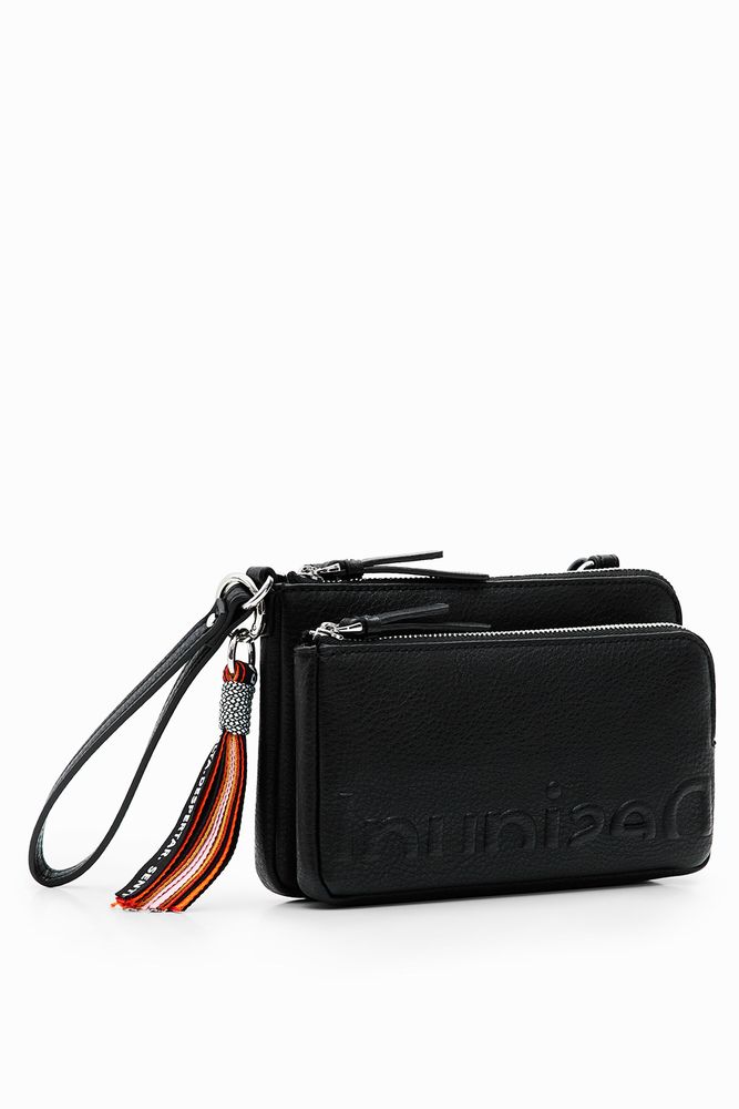 Petit sac à bandoulière demi-logo