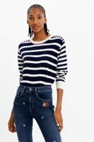 Pull rayures marines