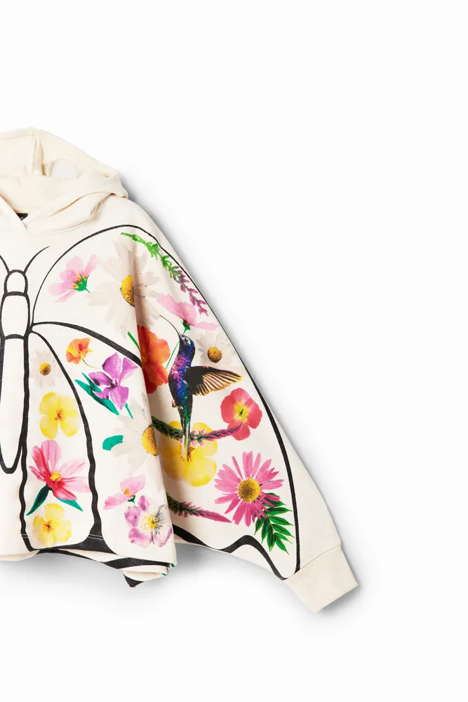 Sudadera oversize mariposa