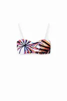 Haut de bikini bandeau tropical