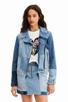Veste bikker jean upcycling